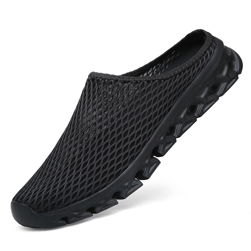 Unisex nan atmungsaktiver Mesh-Muleschuh mit flexibler Wabenlaufsohle und ergonomischem Fußbett EB