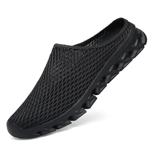 Unisex nan atmungsaktiver Mesh-Muleschuh mit flexibler Wabenlaufsohle und ergonomischem Fußbett EB
