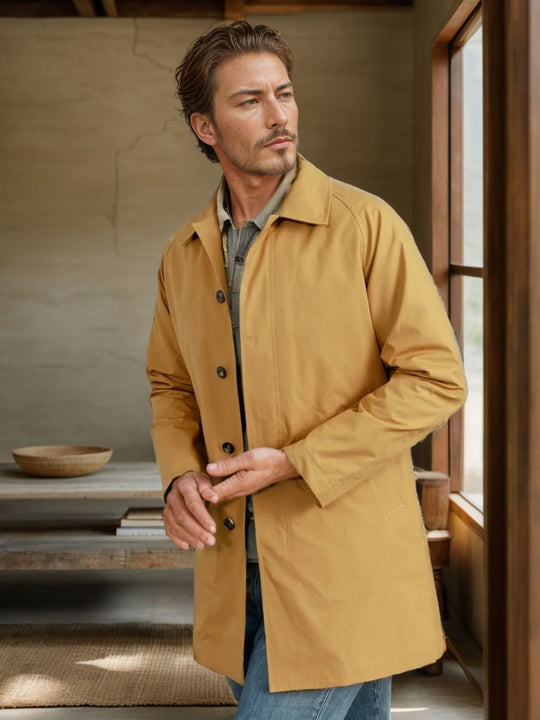 Herren lässige Übergangsjacke mit knopfbarem Kragen EB