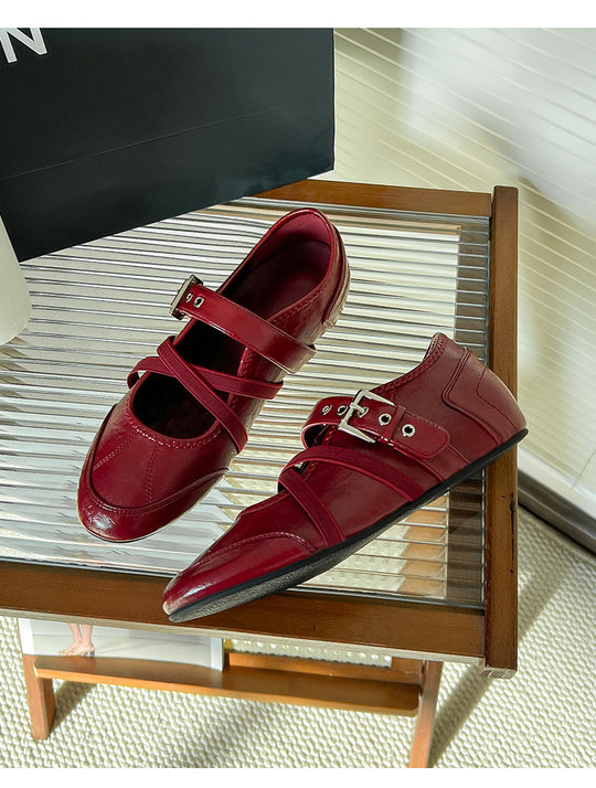 Damen Ballerinas mit verstellbaren Riemchen und komfortabler Innensohle EB
