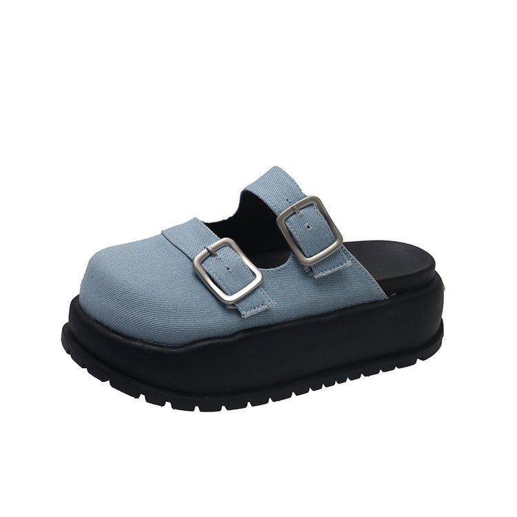Damen praktische Clogs mit verstellbaren Riemen und rutschfester Sohle EB