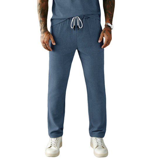 Herren Slim-Fit Jogginghose mit Kordelzug, elastischem Bund und seitlichen Eingrifftaschen EB