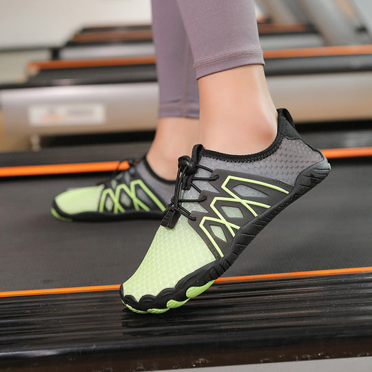 Damen Sportliche Aqua-Schuhe mit elastischem Schnellschnürsystem und rutschfester Sohle EB