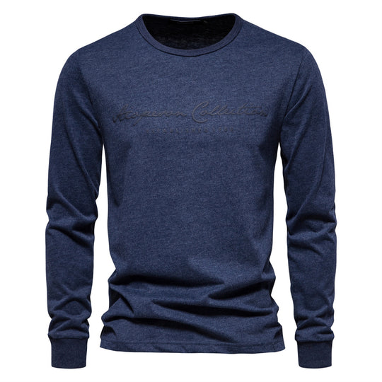 Herren Langarmshirt mit zeitgemäßer Schriftzug EB