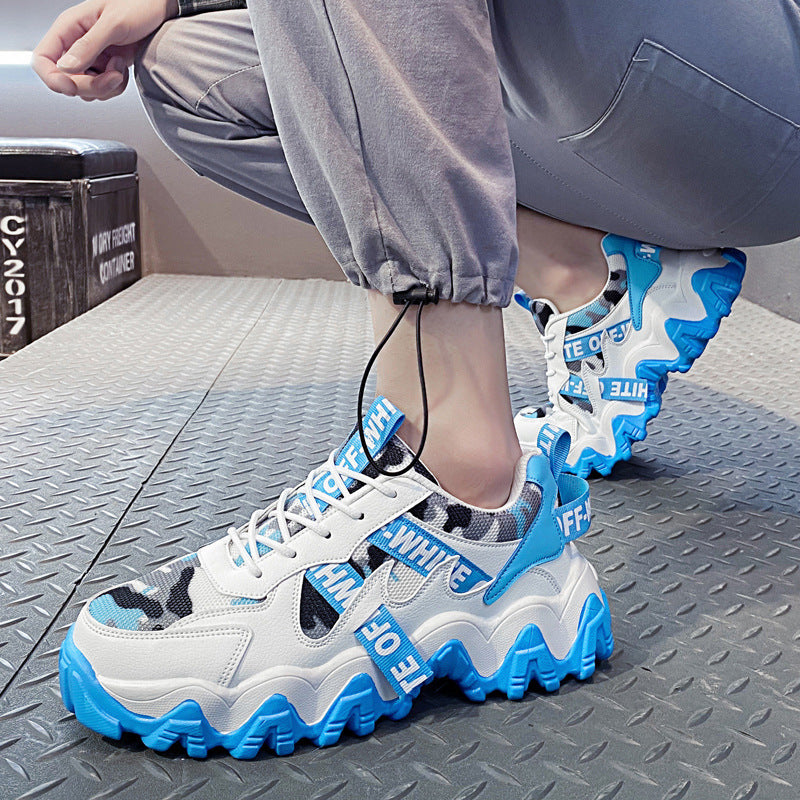 Damen Sportliche Chunky Sneakers mit strapazierfähigem Obermaterial und rutschfester Sohle EB