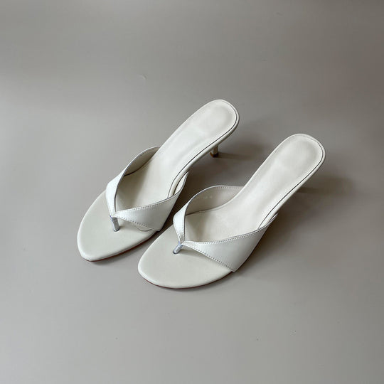 Damen elegante Slingback-Pantoletten mit geschwungenem Riemendesign EB