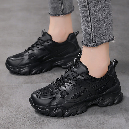 Damen Sportliche Sneakers mit atmungsaktivem Mesh-Obermaterial und stoßdämpfender Sohle EB