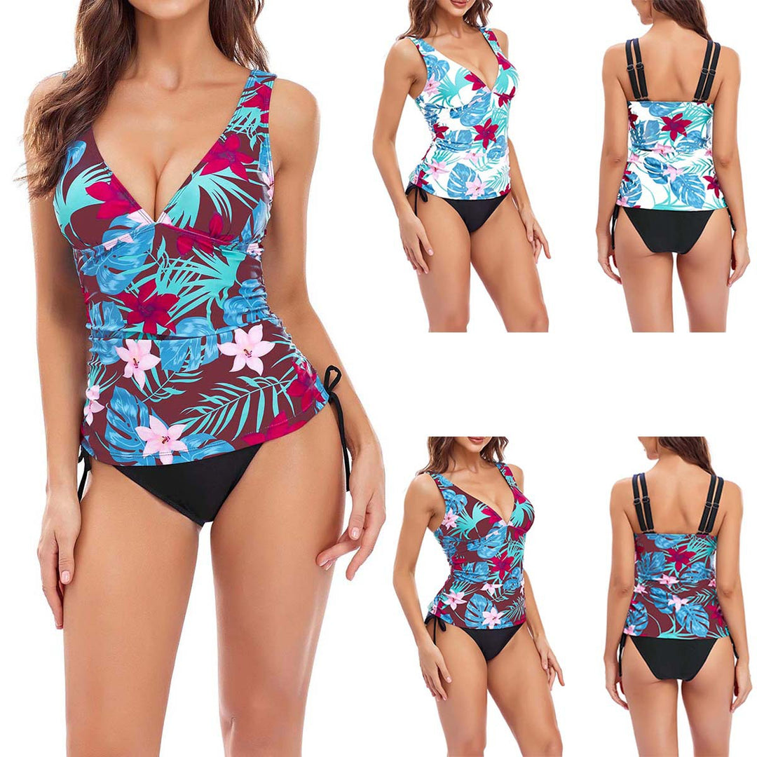 Damen Tankini-Set mit schmeichelndem Schnitt und floralem Design EB