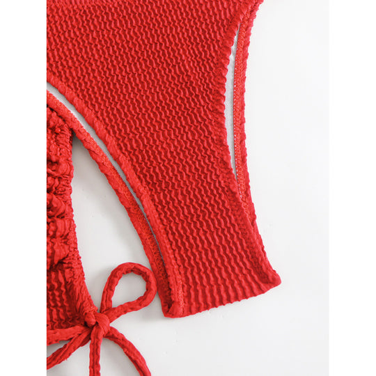 Damen Bikini-Set mit elegantem Wickelrock und modischem Oberteil EB