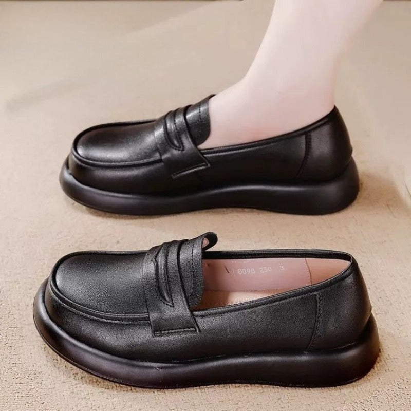Damen Komfortable Slip-On Halbschuhe mit dämpfender Sohle EB