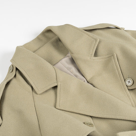 Damen Trenchcoat mit doppelter Knopfleiste und praktischem Gürtel EB