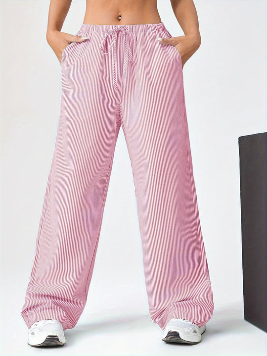 Damen weite Sommerhose mit seitlichen Taschen EB