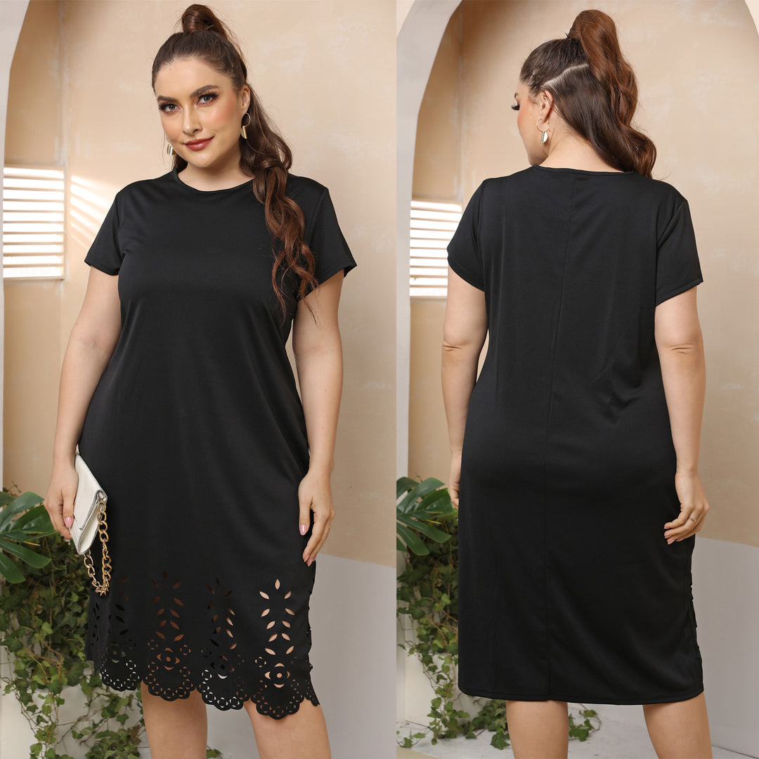 Damen elegantes Cut-Out Sommerkleid EB