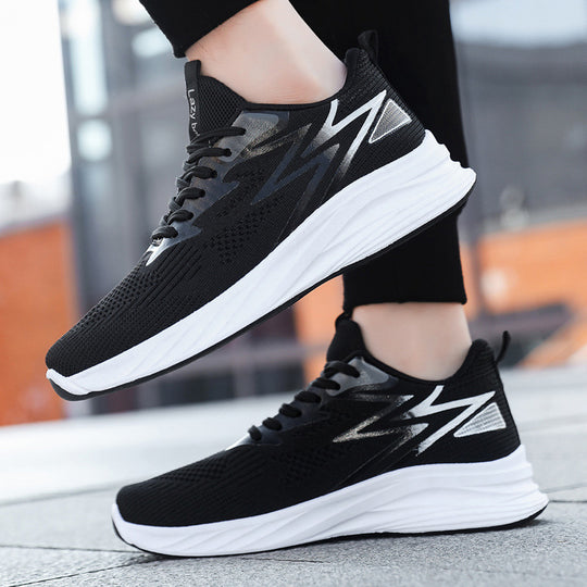 Damen Sportliche Lauf-Sneaker mit atmungsaktiver Oberflächenstruktur und dämpfendem Fußbett EB