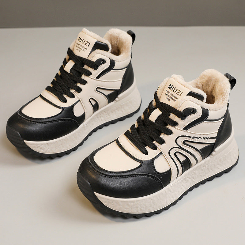 Damen Hochwertige Trend-Sneaker mit warmem Innenfutter und rutschfester Sohle EB