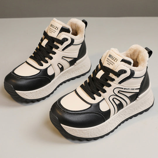 Damen Hochwertige Trend-Sneaker mit warmem Innenfutter und rutschfester Sohle EB