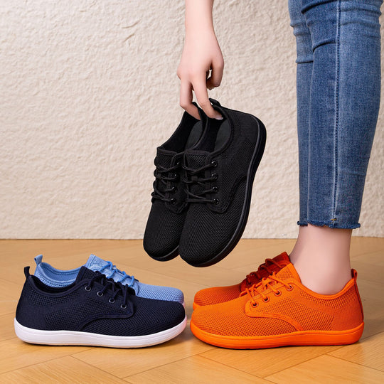Damen Leichte und atmungsaktive Schnürschuhe mit flexiblem Obermaterial EB
