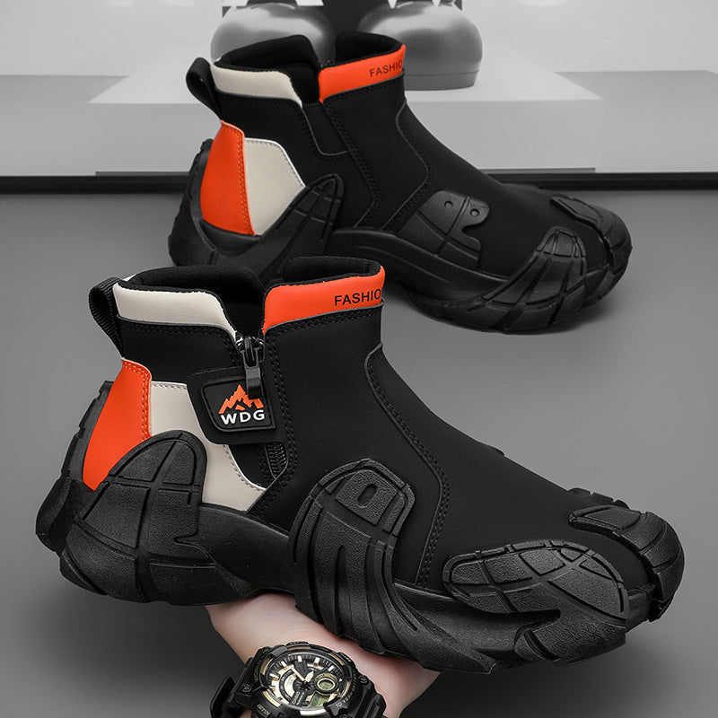 Damen modische wasserdichte Stiefeletten mit hohem Komfort und rutschfester Sohle EB