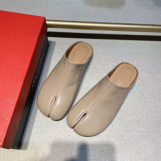 Damen modische Mokassins mit innovativem Zehenteil EB