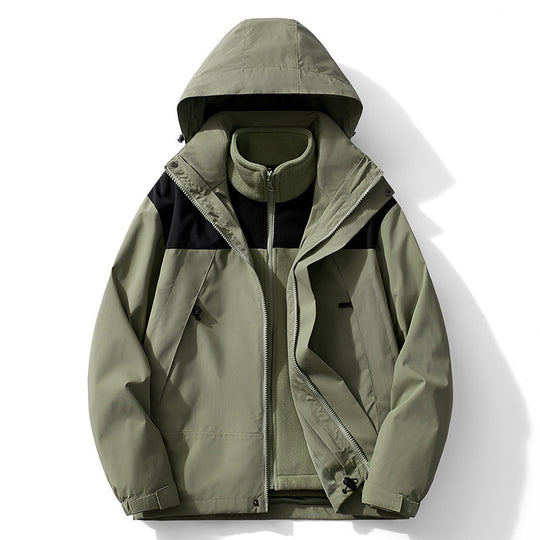 Damen Zweilagiger Outdoorparka mit abnehmbarer Fleece-Innenjacke EB