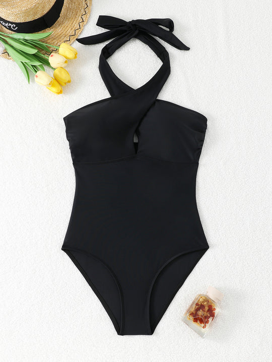 Damen Trendy Einteiler Badeanzug EB