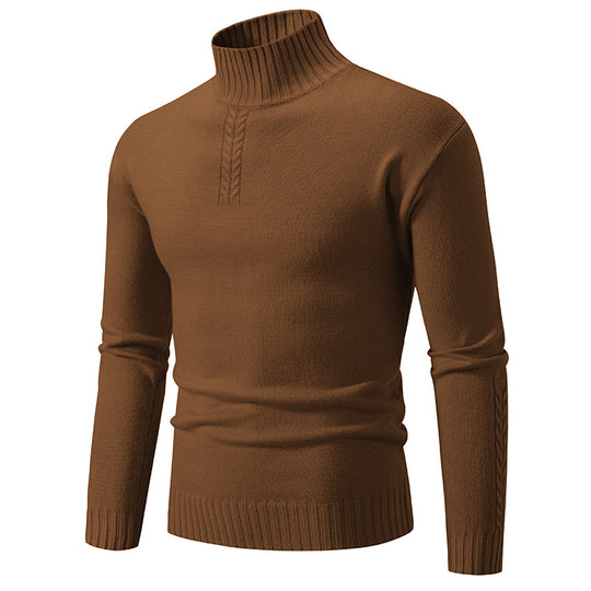 Herren Rollkragenpullover aus grobem Strick EB