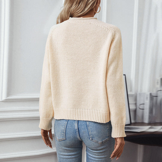 Damen Pullover mit festlichem Weihnachtsbaum-Motiv EB