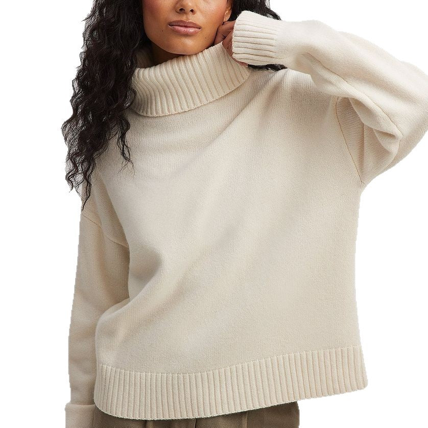 Damen feiner Rollkragenpullover aus weichem Strick EB
