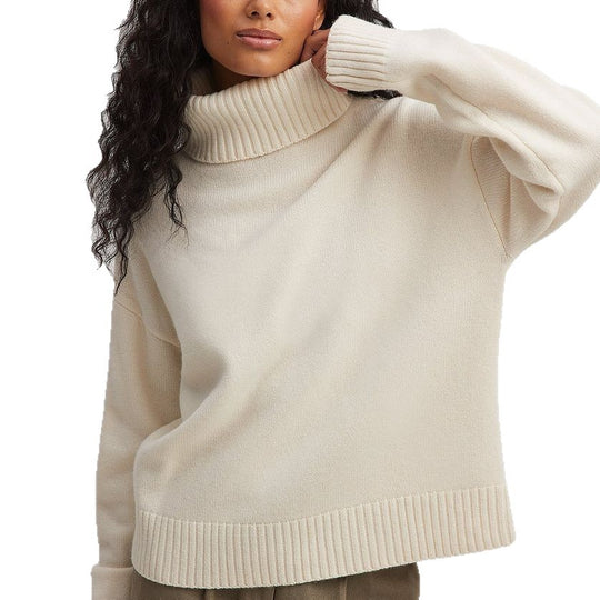 Damen feiner Rollkragenpullover aus weichem Strick EB