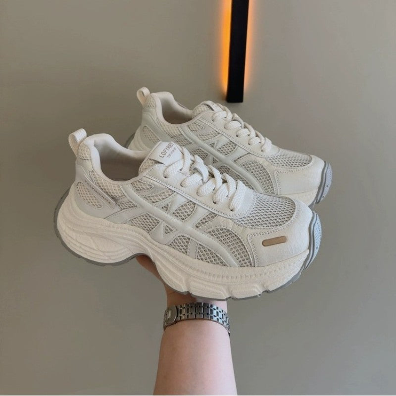 Damen Sportliche Sneaker mit atmungsaktivem Mesh-Obermaterial und rutschfester Sohle EB