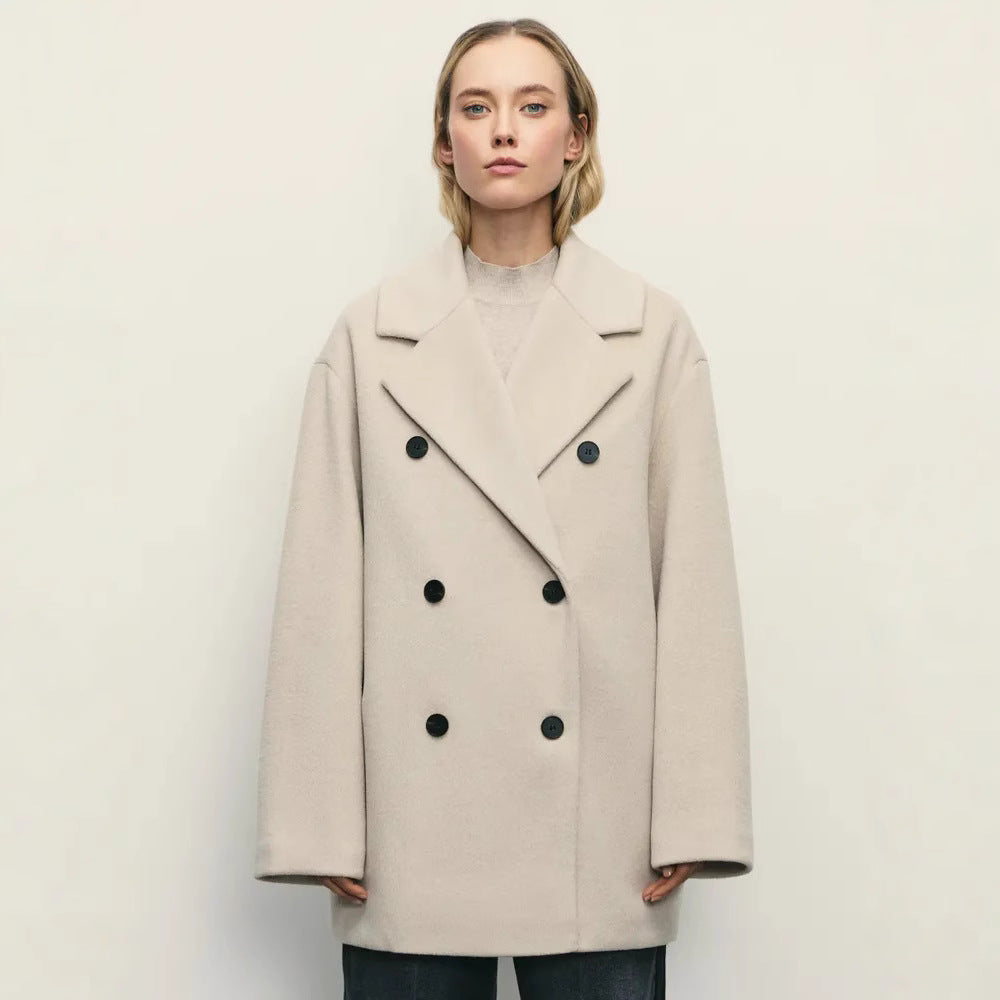 Damen Elegante Doppeltüra-Manteljacke EB