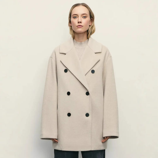 Damen Elegante Doppeltüra-Manteljacke EB