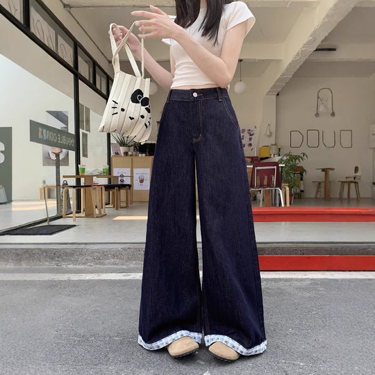 Damen Weite Jeanshose EB