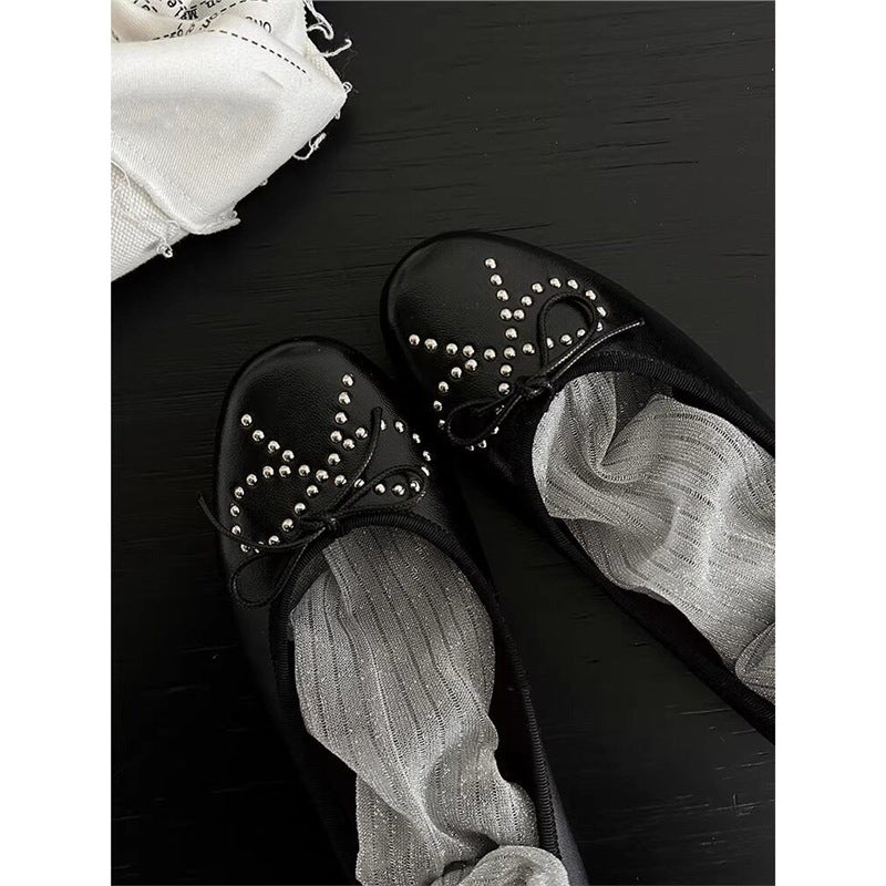 Damen Ballerinas mit funkelnden Strassdetails EB