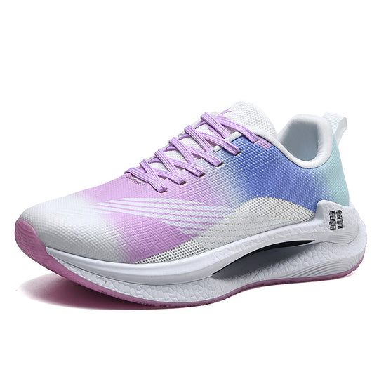 Unisex leichte Dämpfungs-Laufschuhe mit atmungsaktivem Mesh-Oberteil, seitlicher Energielaufsohle und Fersen-Zuglasche EB