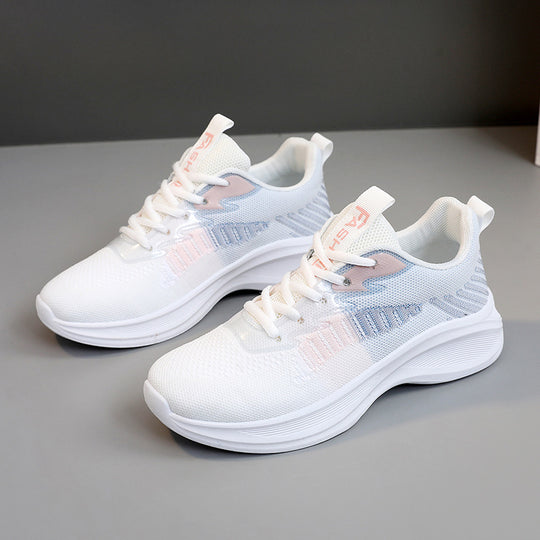 Damen sportliche Laufschuhe mit atmungsaktiver Netzoberfläche und dämpfender Sohle EB