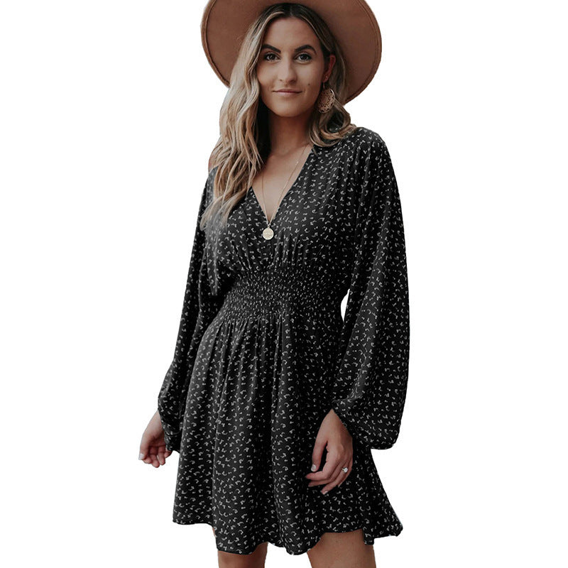Damen zeitloses Kleid mit Raffungen EB