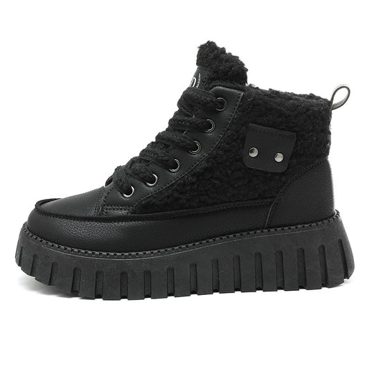 Damen hochwertige Warmfutter-Stiefeletten mit rutschfester Profilsohle EB