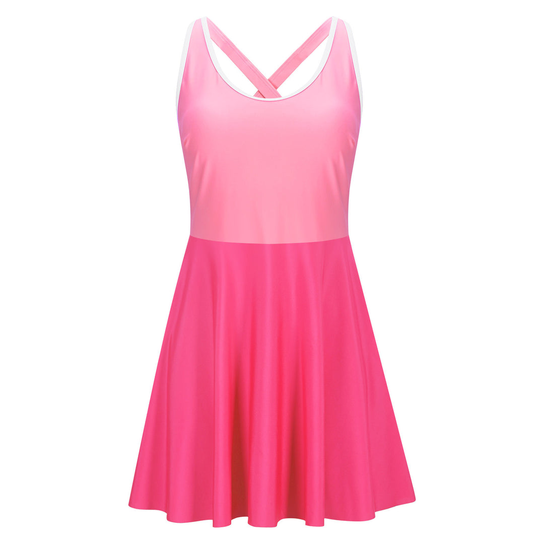 Damen Sportliches Schwimmkleid EB