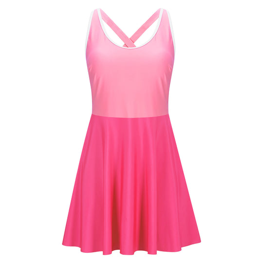 Damen Sportliches Schwimmkleid EB