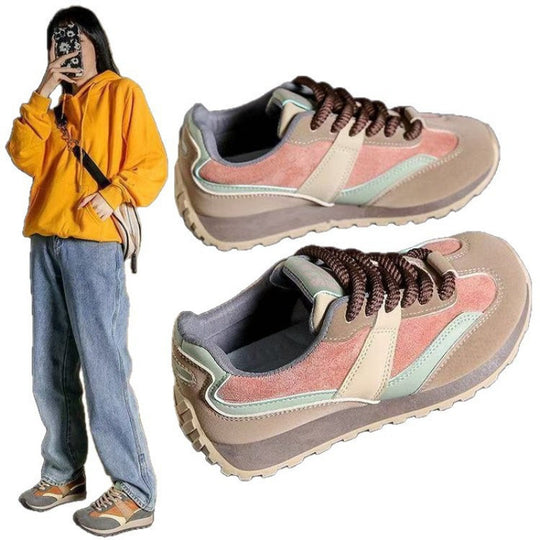 Damen Sportliche Sneakers mit atmungsaktiver Sohle und modischem Design EB