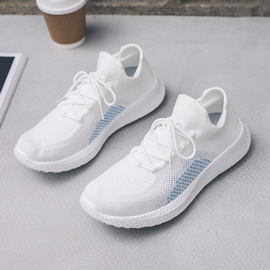 Damen Sportliche Sneaker mit atmungsaktivem Obermaterial und stoßdämpfender Sohle EB