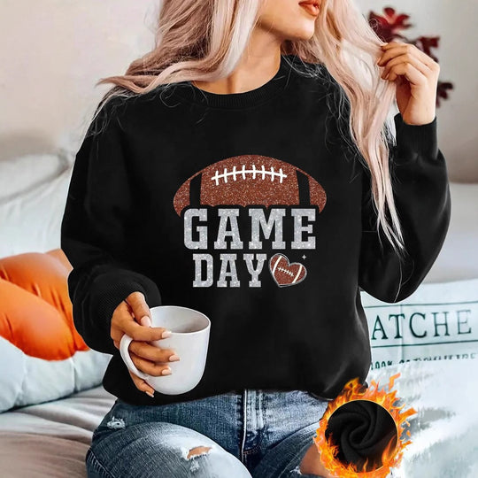 Damen Sportlicher Pullover mit trendy Grafikdesign EB