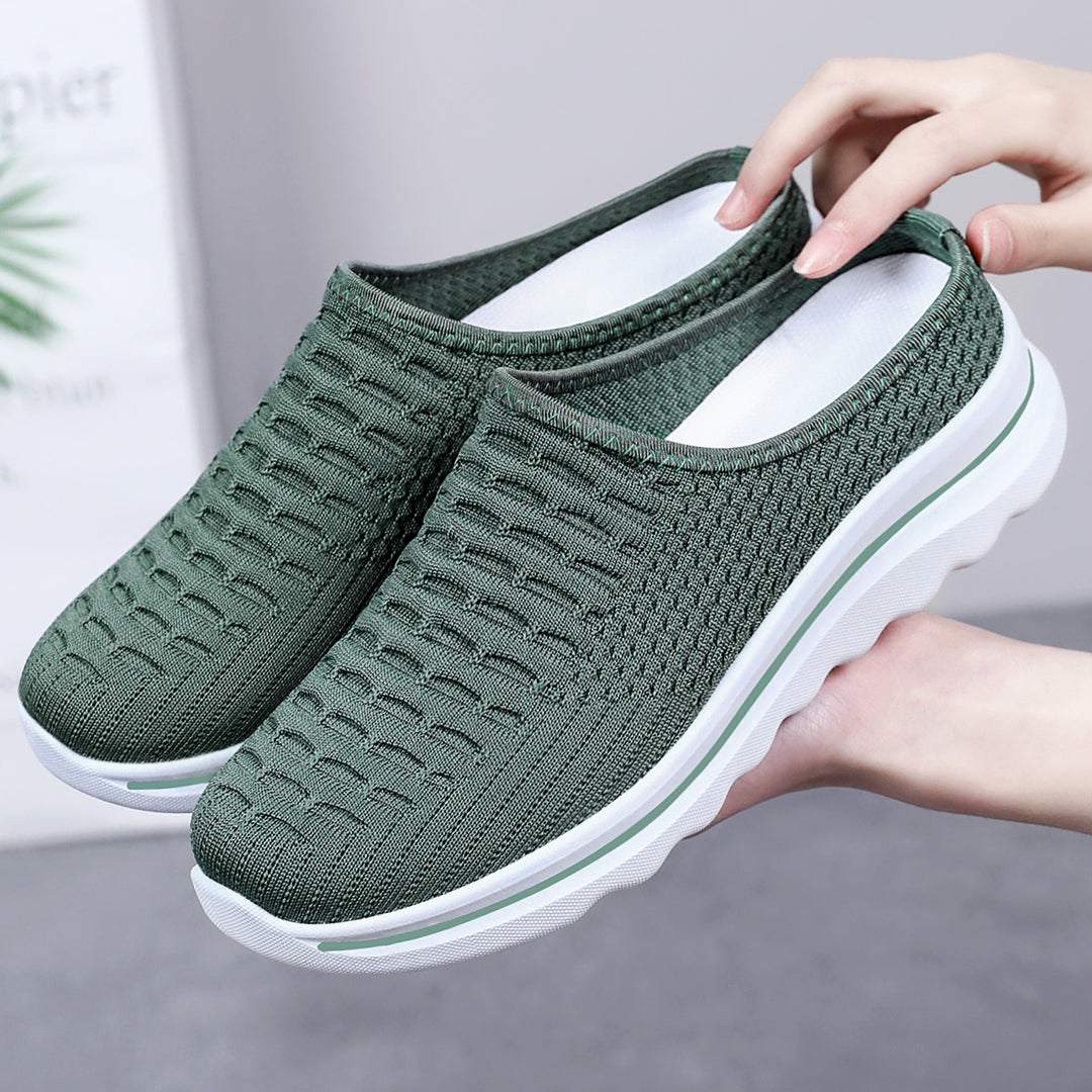 Damen nan nahtloser Komfort-Slipper mit gestricktem Obermaterial und dämpfender Profilsohle EB