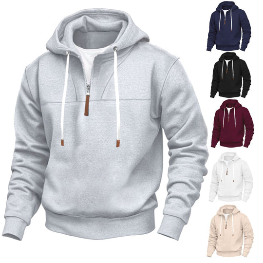 Herren Kapuzenpullover mit praktischer Reißverschlussöffnung und modernem Design EB