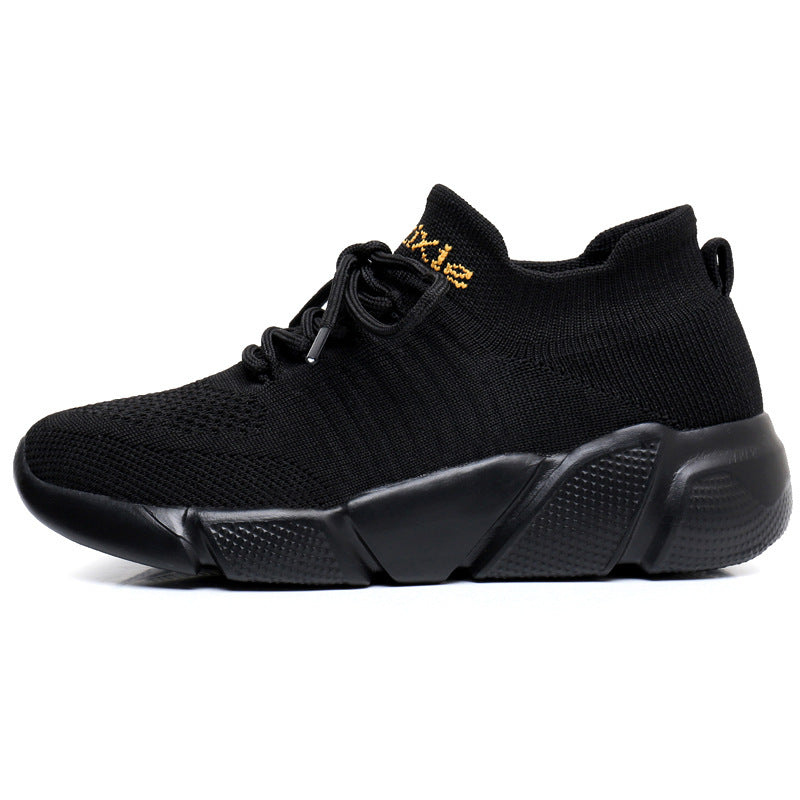 Damen Sportliche Slip-On Sneakers mit elastischem Schaft und dämpfender Sohle EB