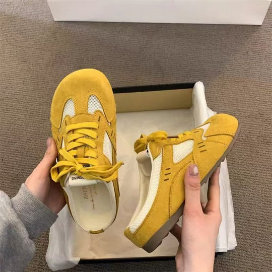Damen Sportliche Freizeitschuhe mit atmungsaktiver Netzstruktur und gepolstertem Fußbett EB
