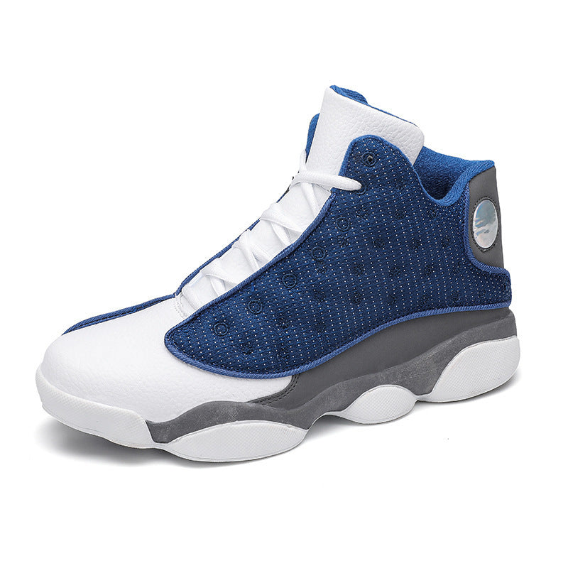 Herren atmungsaktiver High-Top Basketball Sneaker mit Dämpfung und rutschfester Gummisohle EB