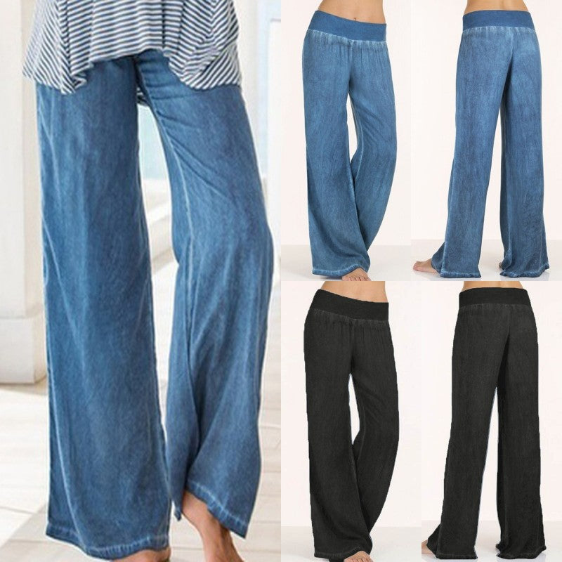 Damen lässige Weite Hose EB