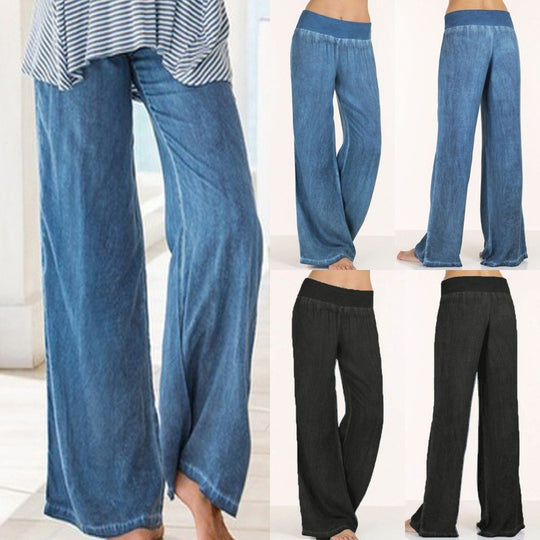 Damen lässige Weite Hose EB